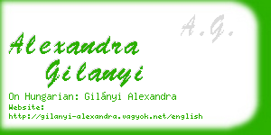 alexandra gilanyi business card
