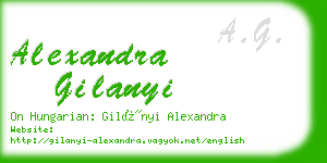 alexandra gilanyi business card